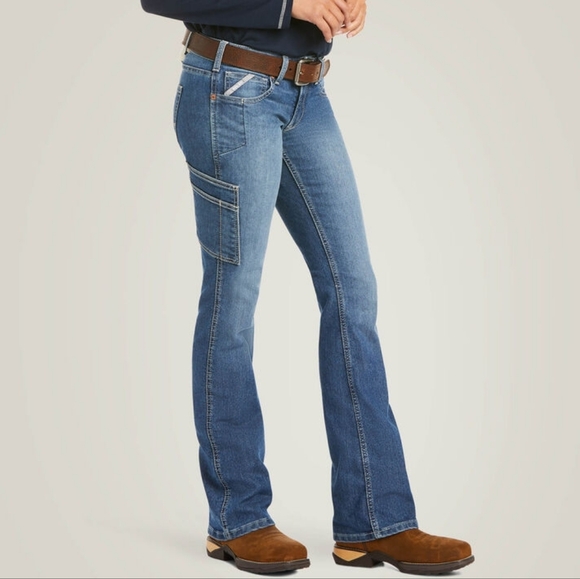 Ariat Denim - NWT Ariat | Rebar Mid Rise Raven DuraStretch In Sofia Boot Cut Jean Womens 31R